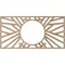 Ekena Millwork Hoover Wood Fretwork Pierced Ceiling Medallion, Red Oak, 16"W x 8"H x 5 7/8"ID x 1/4"T CMWP16X08X0250HORO - alternate 4